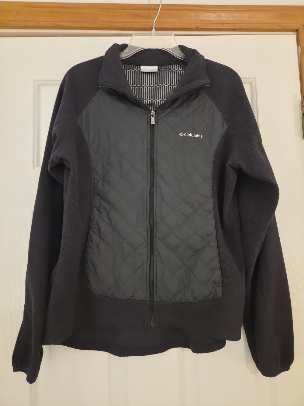 Columbia Women's Black Quilted Fleece Jacket